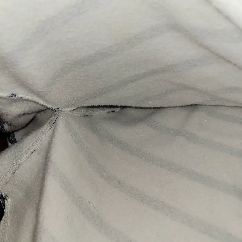 Victoria's Secret Oversized Navy and White Stripe Hooded Sweatshirt Poncho Small - Picture 12 of 13